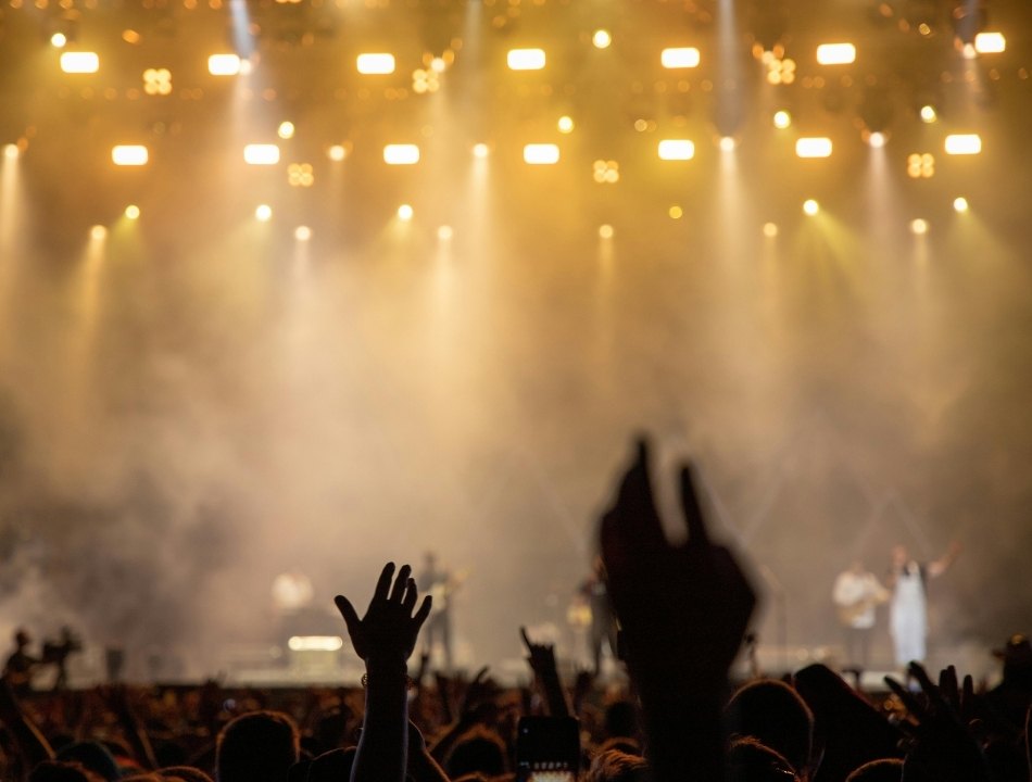 Festival stage light show and atmosphere at the Concerts on Connolly Festival – ProArts Hub